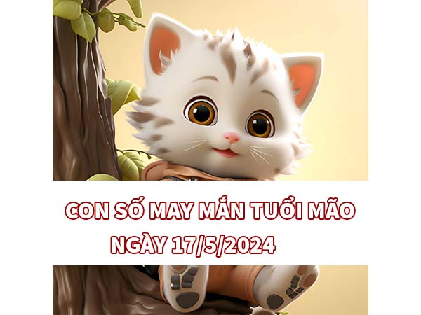 Bật mí con số may mắn tuổi Mão ngày 17/5/2024 thứ 6 hôm nay